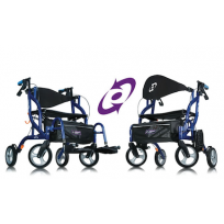 Airgo Fusion, inklapbare rolstoel en rollator ineen
